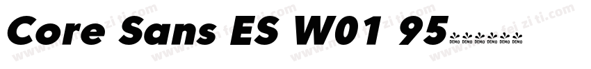Core Sans ES W01 95字体转换